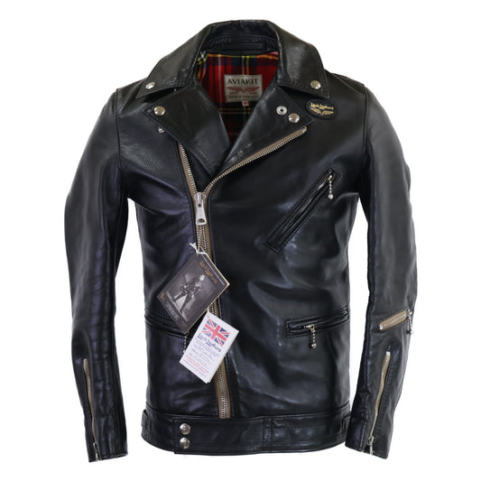 Lewis Leathers 441T CYCLONE TIGHT FIT Jacket Black Size 34