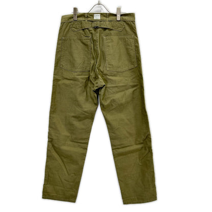 POST O'ALLS Olive Vintage Satin Army Pants