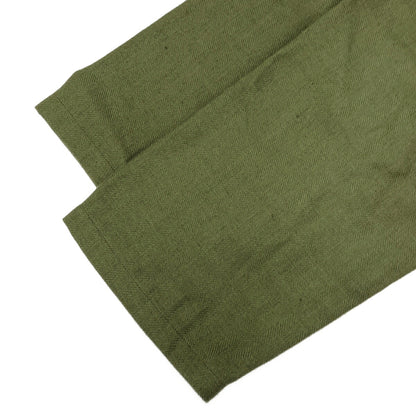 yo asa Olive Linen Herringbone Balmacaan Coat