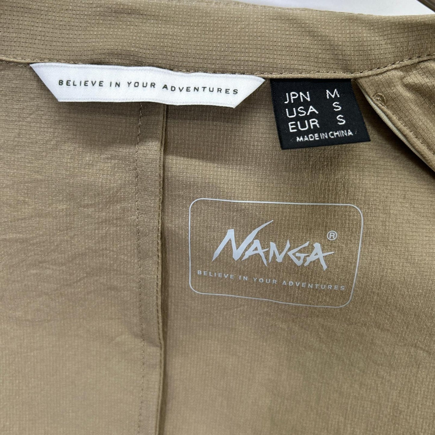 NANGA SS26 Dot Air Comfy Jacket Beige Size M