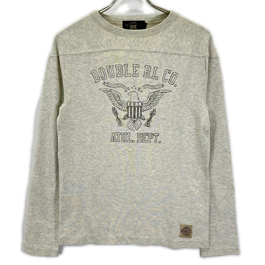 RRL Football Jersey Oatmeal Long Sleeve Eagle Logo Shirt Size XS
