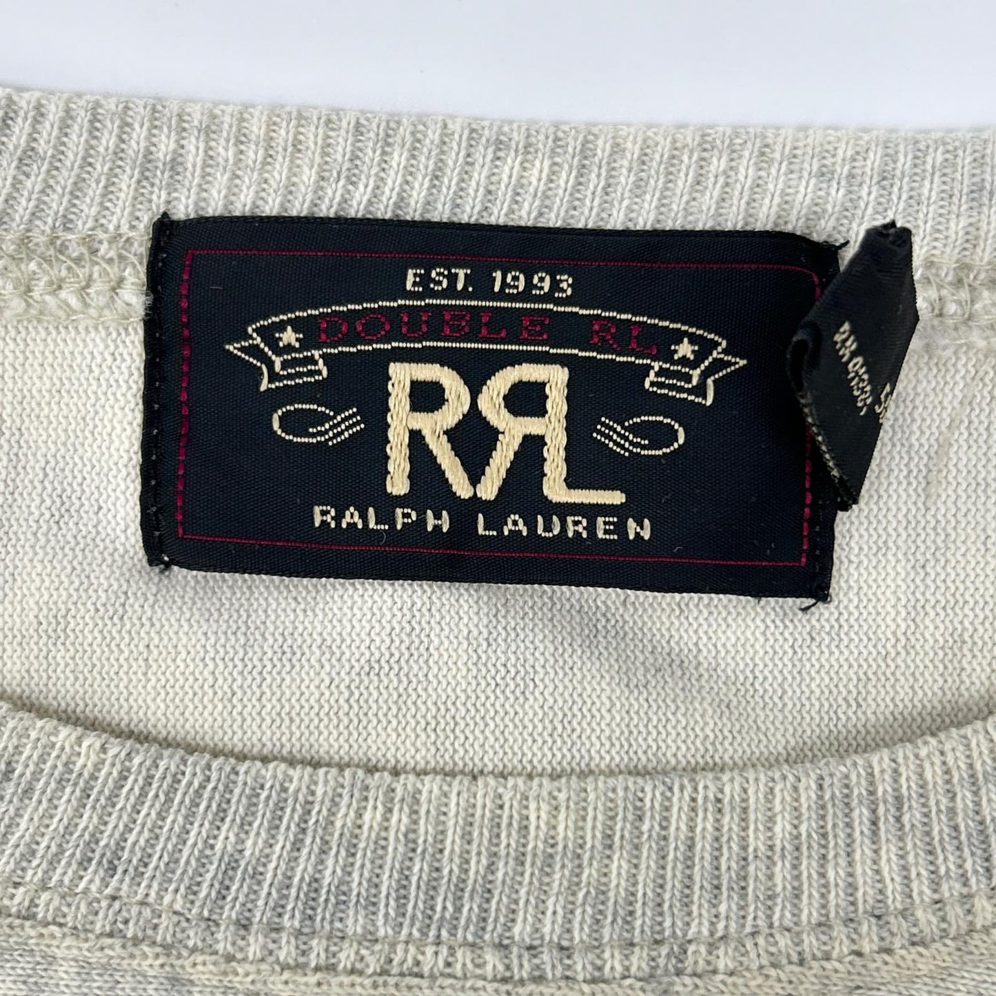 RRL Football Jersey Oatmeal Long Sleeve Eagle Logo Shirt Size XS