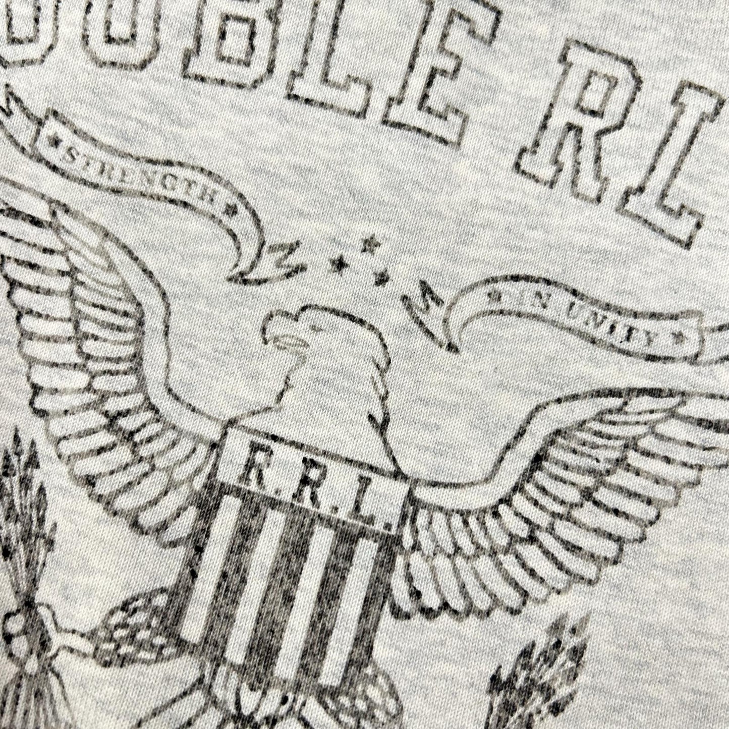 RRL Football Jersey Oatmeal Long Sleeve Eagle Logo Shirt Size XS