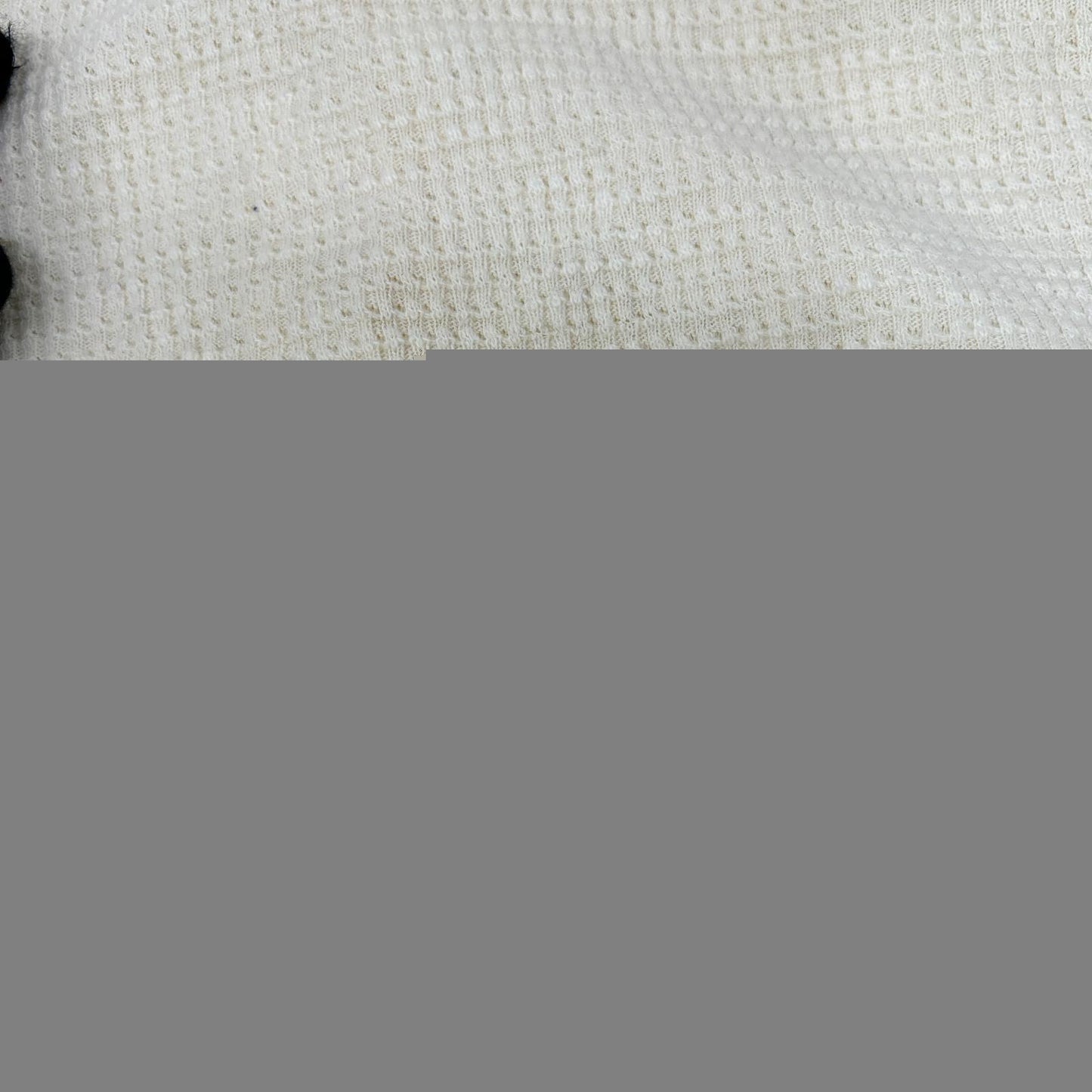 RRL Off-White Cotton Waffle Henley Long Sleeve Shirt Size XS