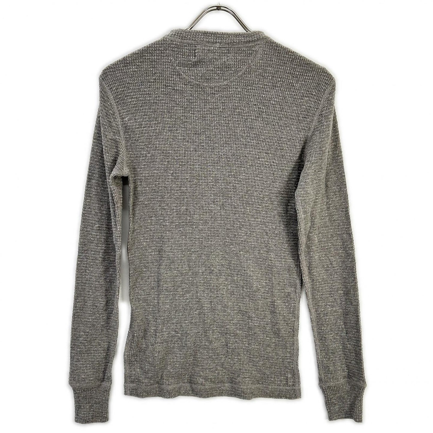 RRL Gray Cotton Henley Waffle Long Sleeve Size XS