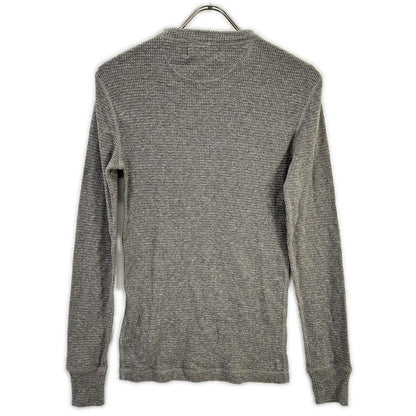RRL Gray Cotton Henley Waffle Long Sleeve Size XS