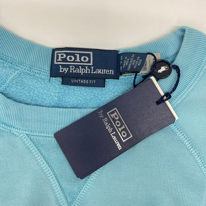 POLObyRalphLauren Light Blue Graphic Sweatshirt Size S