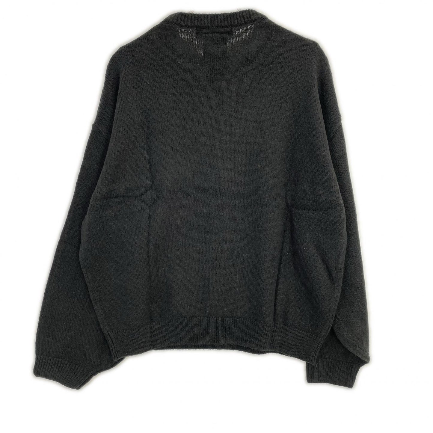 REMI RELIEF Black Mohair Blend Dalmatian Knit