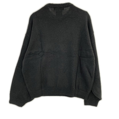REMI RELIEF Black Mohair Blend Dalmatian Knit