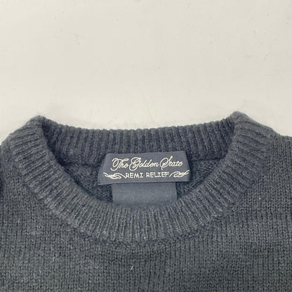 REMI RELIEF Black Mohair Blend Dalmatian Knit