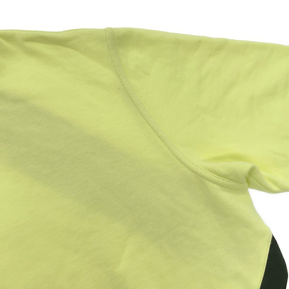 HERMES Yellow Short Sleeve Sweatshirt Size S