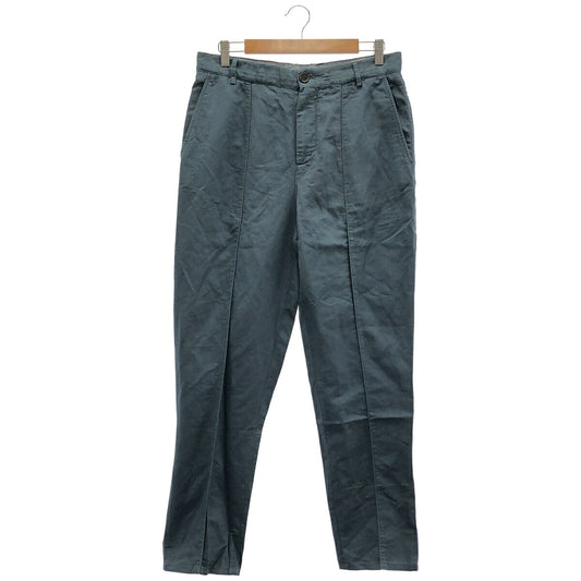 BRUNELLO CUCINELLI Blue Cotton Linen Gabardine Pants Size 46