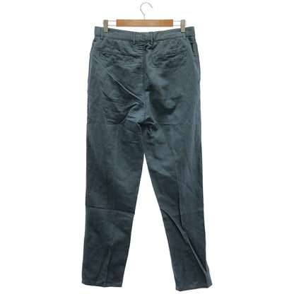BRUNELLO CUCINELLI Blue Cotton Linen Gabardine Pants Size 46