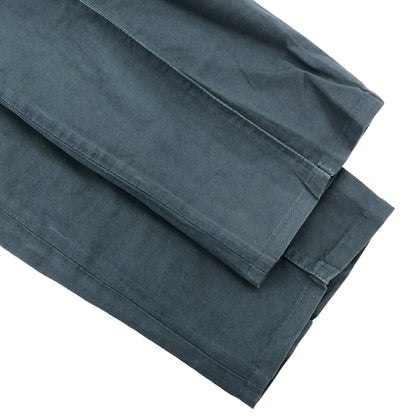 BRUNELLO CUCINELLI Blue Cotton Linen Gabardine Pants Size 46