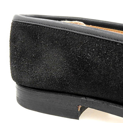 Crockett&Jones Black Suede Boston Coin Loafers Size 8E