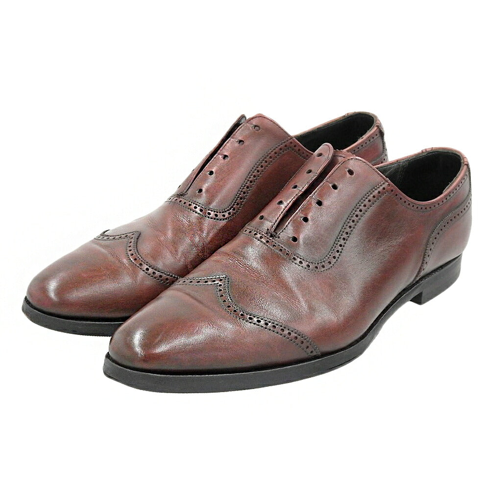 Crockett&Jones Burgundy Leather Wingtip Sneakers Size 8 1/2E