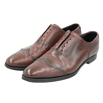 Crockett&Jones Burgundy Leather Wingtip Sneakers Size 8 1/2E