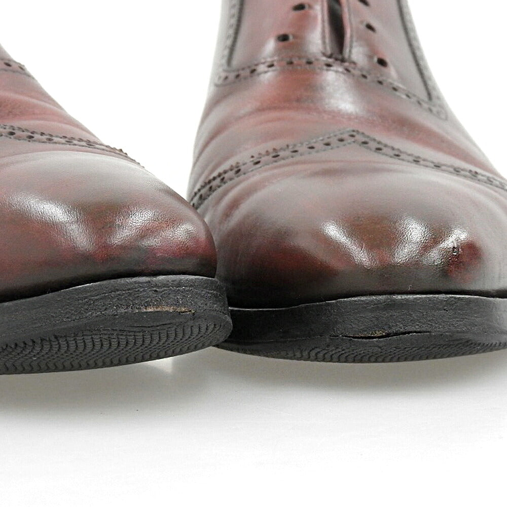 Crockett&Jones Burgundy Leather Wingtip Sneakers Size 8 1/2E