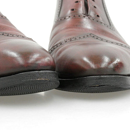 Crockett&Jones Burgundy Leather Wingtip Sneakers Size 8 1/2E