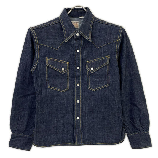 THE FLAT HEAD Indigo Denim Western Jacket Size 36