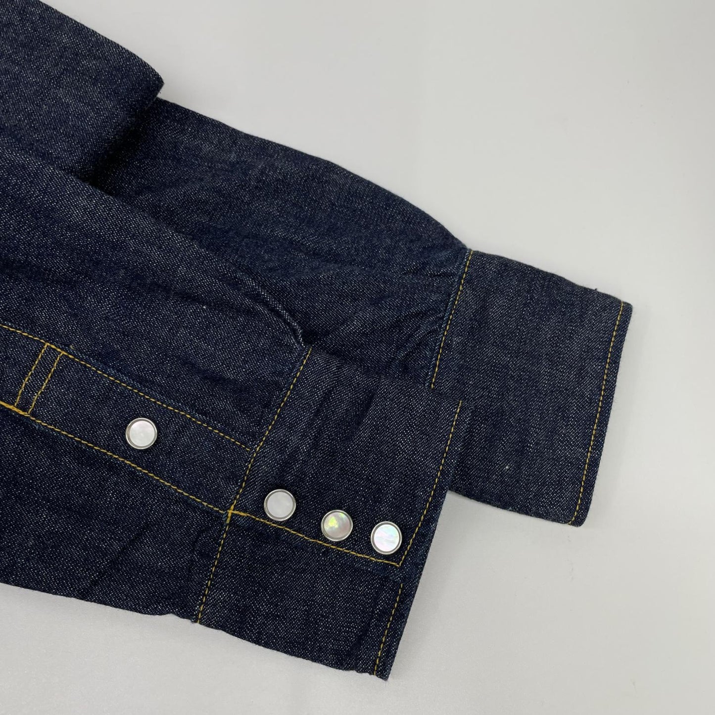 THE FLAT HEAD Indigo Denim Western Jacket Size 36