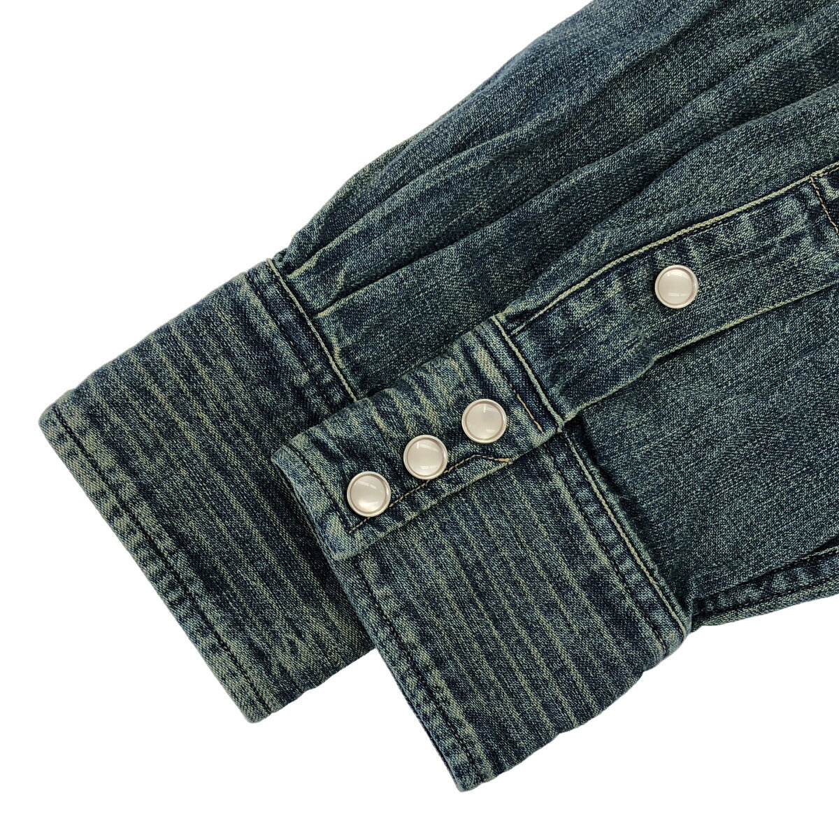 RRL Dark Wash Slim Fit Denim Western Shirt Size XS