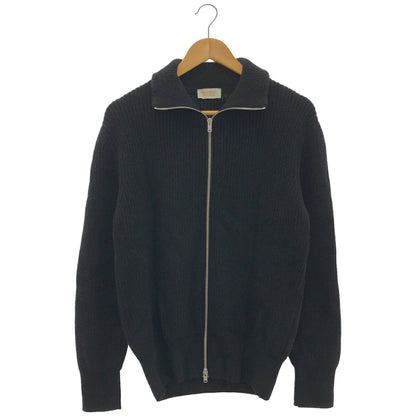 JOHN SMEDLEY Black Recycled Cashmere Knit Jacket Size S