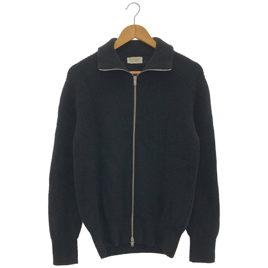 JOHN SMEDLEY Black Recycled Cashmere Knit Jacket Size S