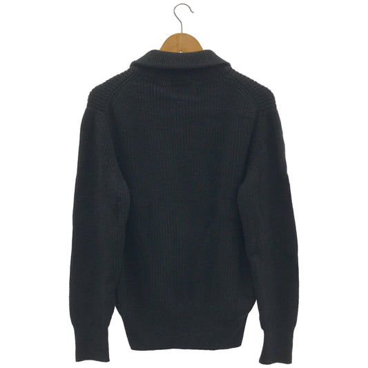 JOHN SMEDLEY Black Recycled Cashmere Knit Jacket Size S