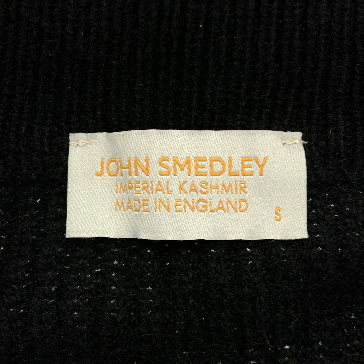 JOHN SMEDLEY Black Recycled Cashmere Knit Jacket Size S