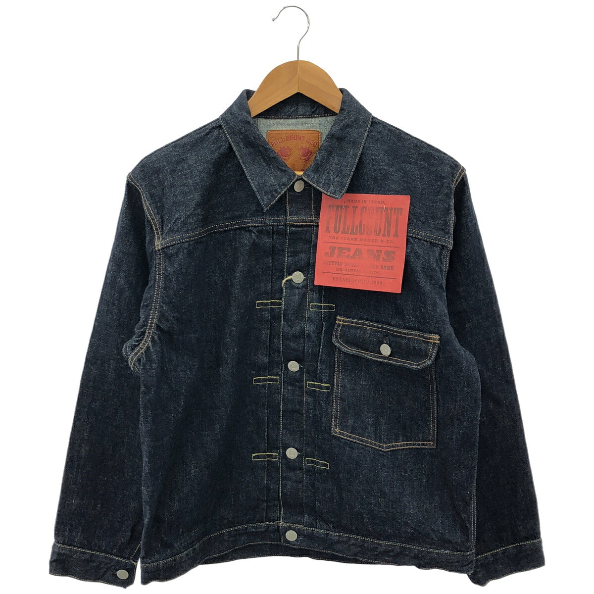 FULLCOUNT 2107W Indigo Type 1 Denim Jacket 13.7oz Size 40