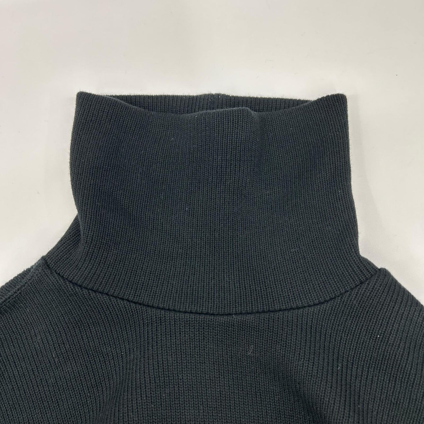 TROPHY CLOTHING Naval High Neck Long Sleeve Cotton Tee Navy Size 38