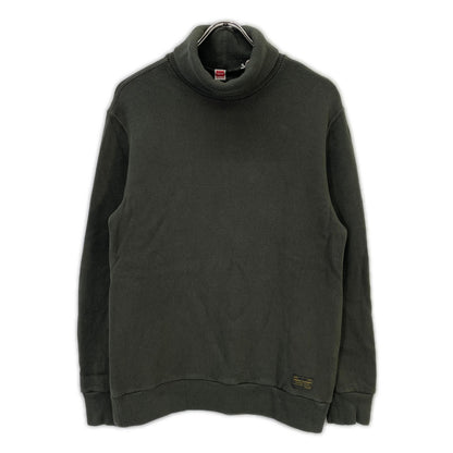 TROPHY CLOTHING Khaki Naval High Neck Long Sleeve Cotton Tee Size 38