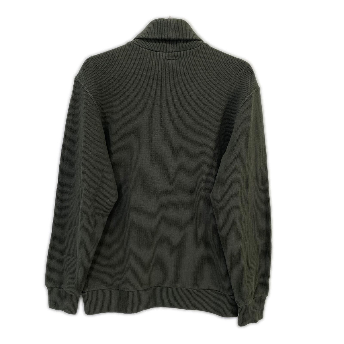 TROPHY CLOTHING Khaki Naval High Neck Long Sleeve Cotton Tee Size 38