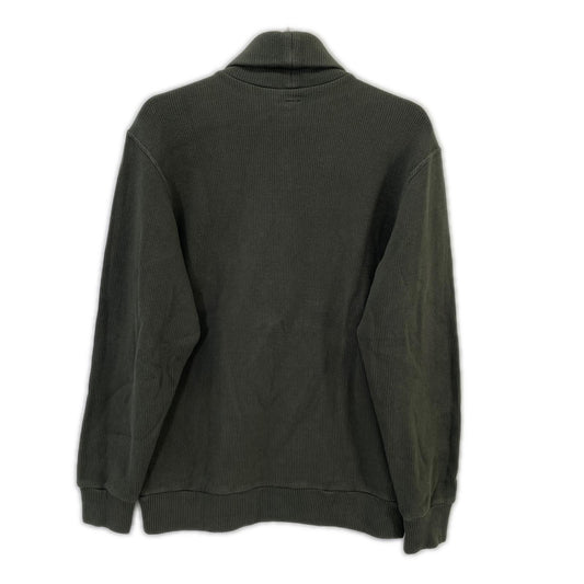 TROPHY CLOTHING Khaki Naval High Neck Long Sleeve Cotton Tee Size 38