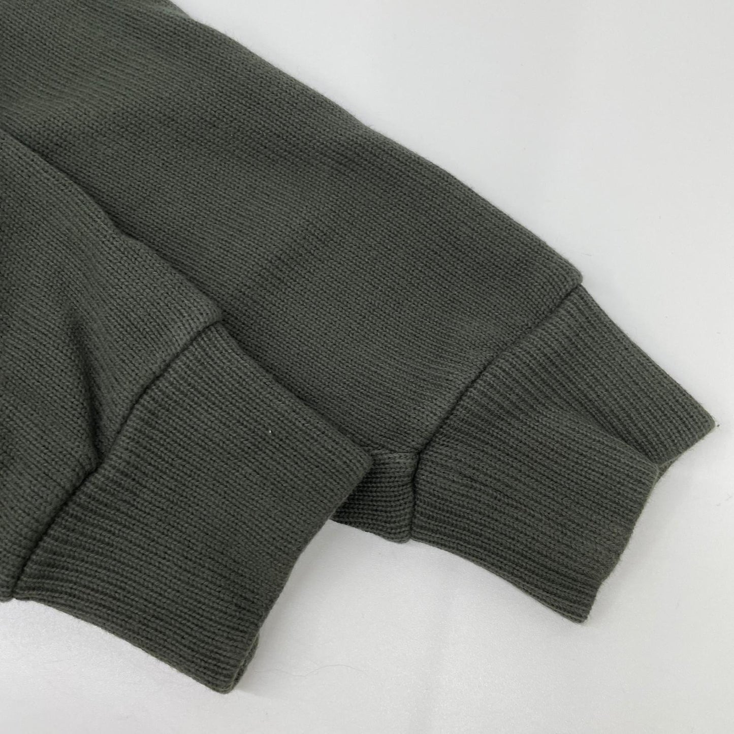 TROPHY CLOTHING Khaki Naval High Neck Long Sleeve Cotton Tee Size 38