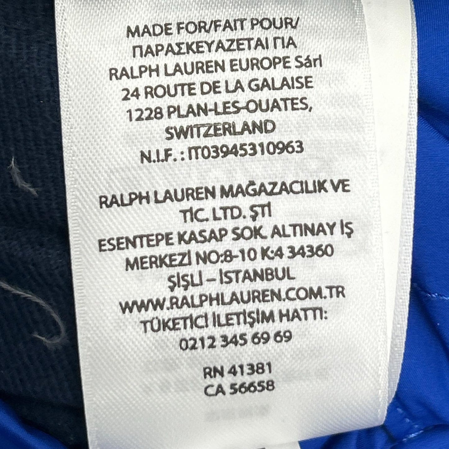 POLObyRalphLauren Reversible Alaskan Down Jacket Blue Size L
