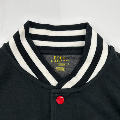 P-wing Black Red Varsity Jacket Polyester Size L