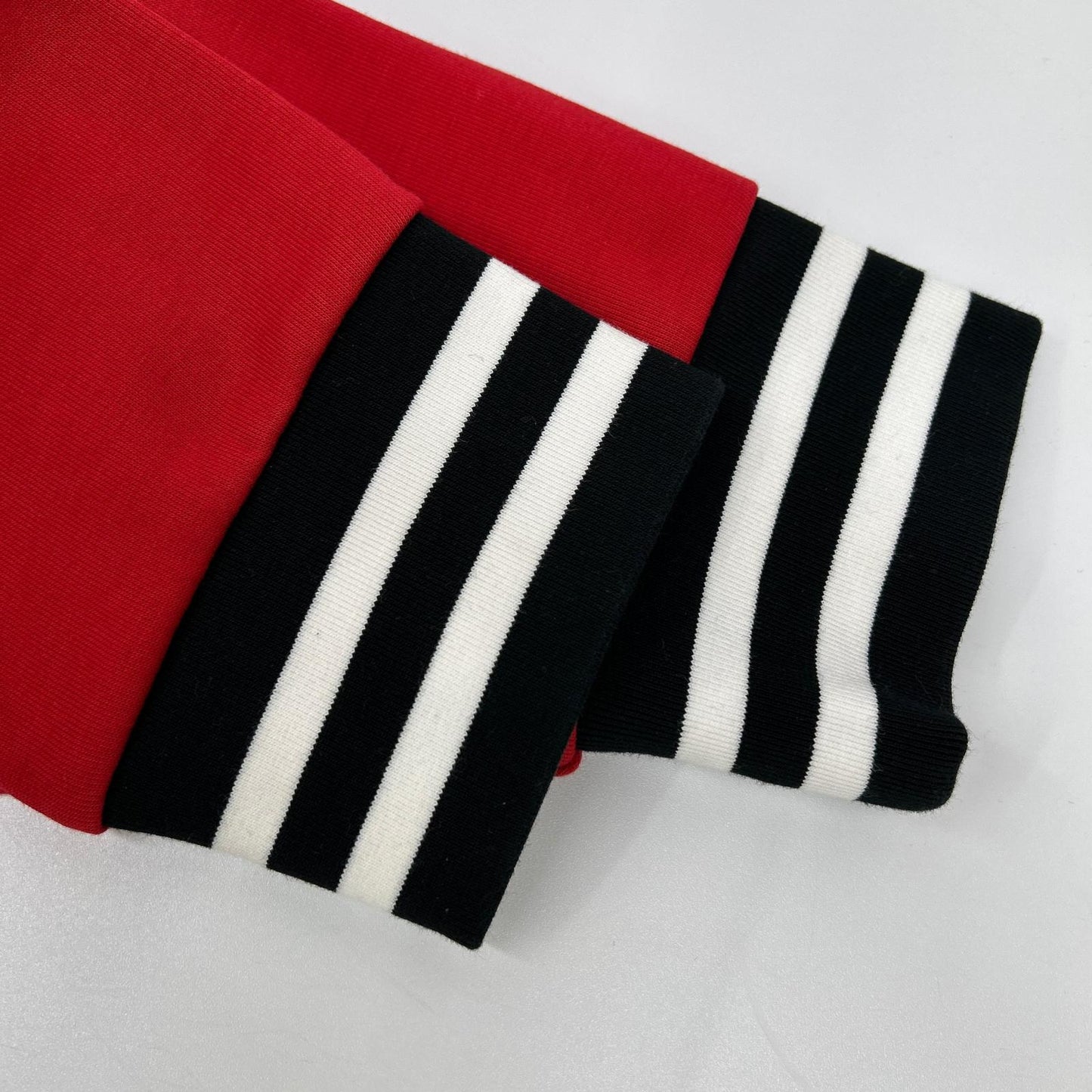 P-wing Black Red Varsity Jacket Polyester Size L