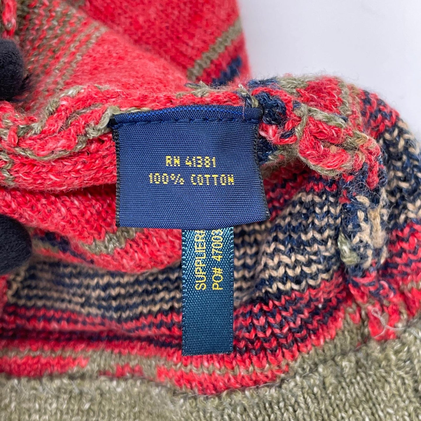 POLObyRalphLauren Native Pattern Wood Linen Cardigan Polo Size L