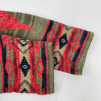 POLObyRalphLauren Native Pattern Wood Linen Cardigan Polo Size L