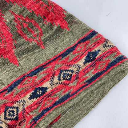POLObyRalphLauren Native Pattern Wood Linen Cardigan Polo Size L