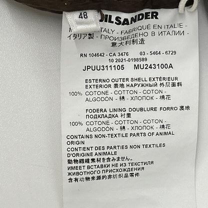 JIL SANDER+ 2021 Cotton Easy Pants Brown Size 48