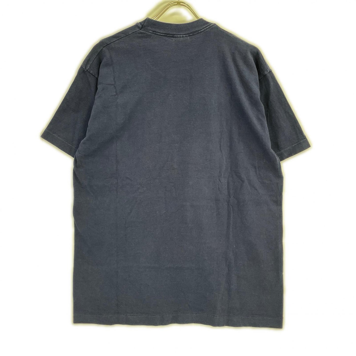 FRUIT OF THE LOOM 90s Vintage "How the T-Shirt Navy Size L
