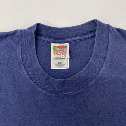 FRUIT OF THE LOOM 90s Vintage "How the T-Shirt Navy Size L