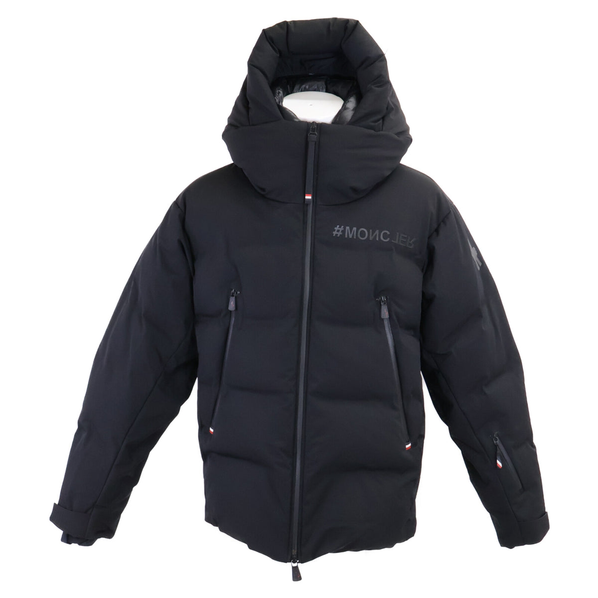 Moncler Grenoble FELLBERG Hooded Down Jacket Black Size 1