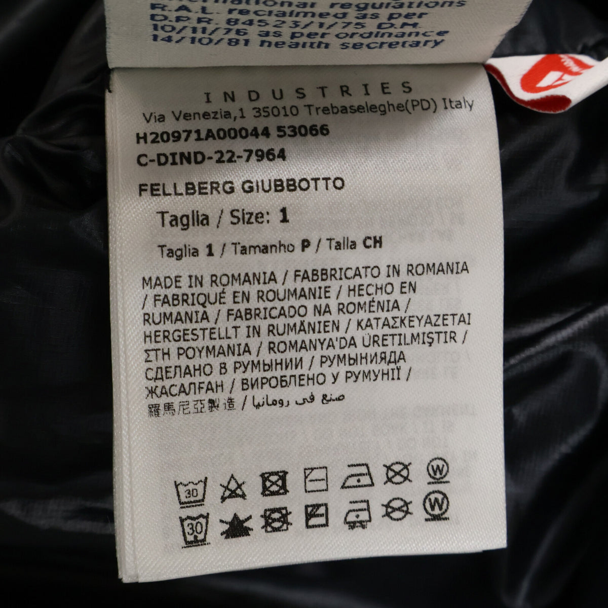 Moncler Grenoble FELLBERG Hooded Down Jacket Black Size 1