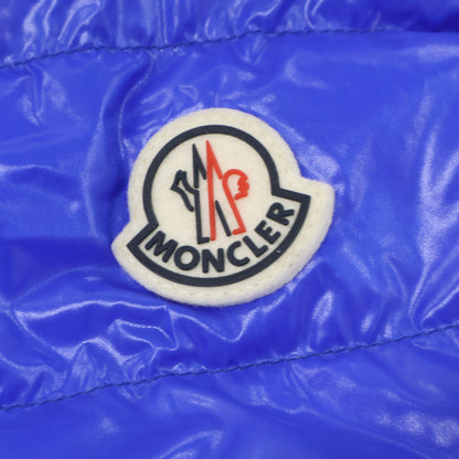 MONCLER BLESLE Tricolor Line Hooded Down Jacket Blue Size 2