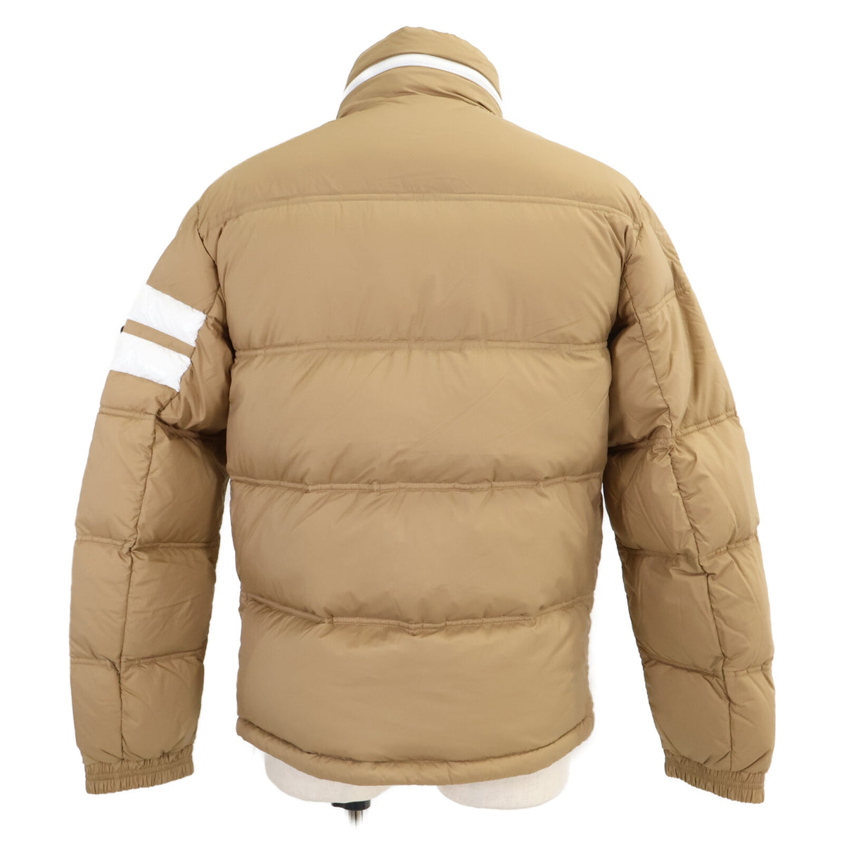 MONCLER DELAUME Big Logo Patch Jacket Camel/White Size 1