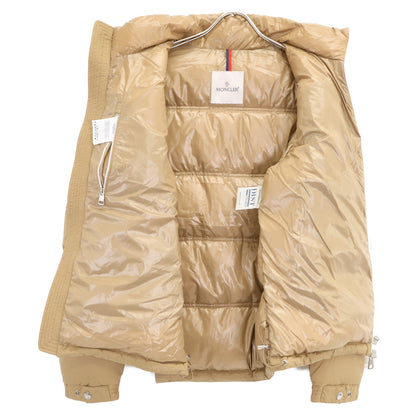 MONCLER DELAUME Big Logo Patch Jacket Camel/White Size 1